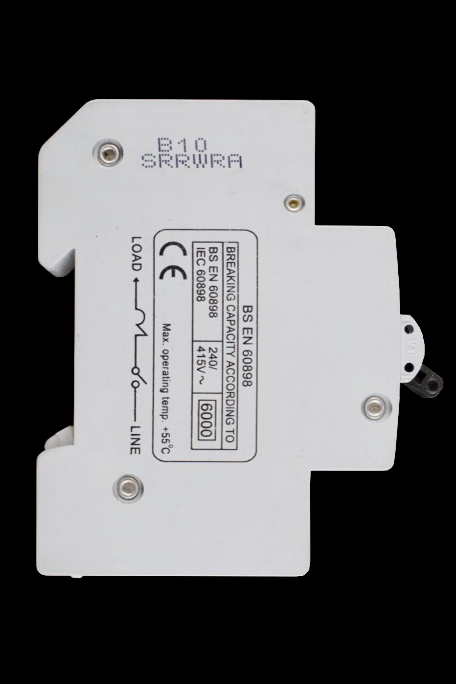 STEEPLE B 10 MCB 6kA CIRCUIT BREAKER D2SB10B WC